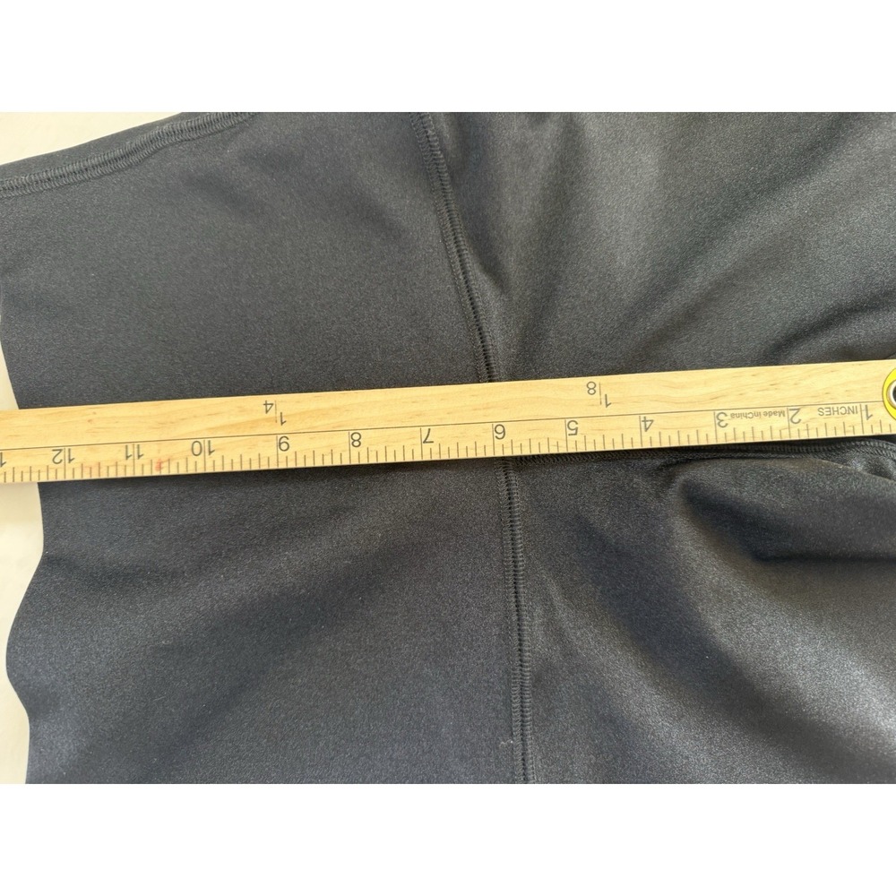 Emily Hsu Leggings Jet Shimmer Black High Waisted Size S High Rise Made in USA - Picture 6 of 8